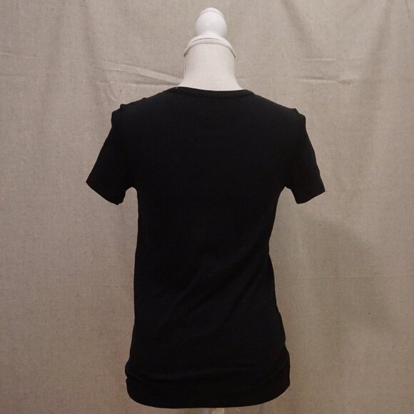 Jones New York Black Basic Round Neck Short Sleeve Tee Women’s Small - Picture 3 of 5